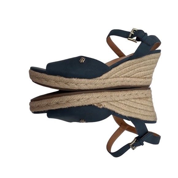 Tommy Hilfiger | Shoes | Tommy Hilfiger Twgallie Espadrilles  Tommy Hilfiger Blue TWGALLIE Espadrille Platform Wedge Sandals Size 9 Women’s